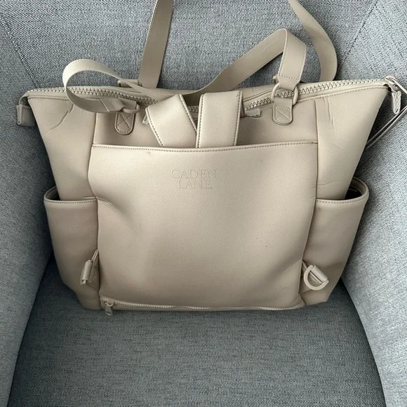 Convertible Diaper Bag in Stone - Caden Lane - Picture 2 of 11